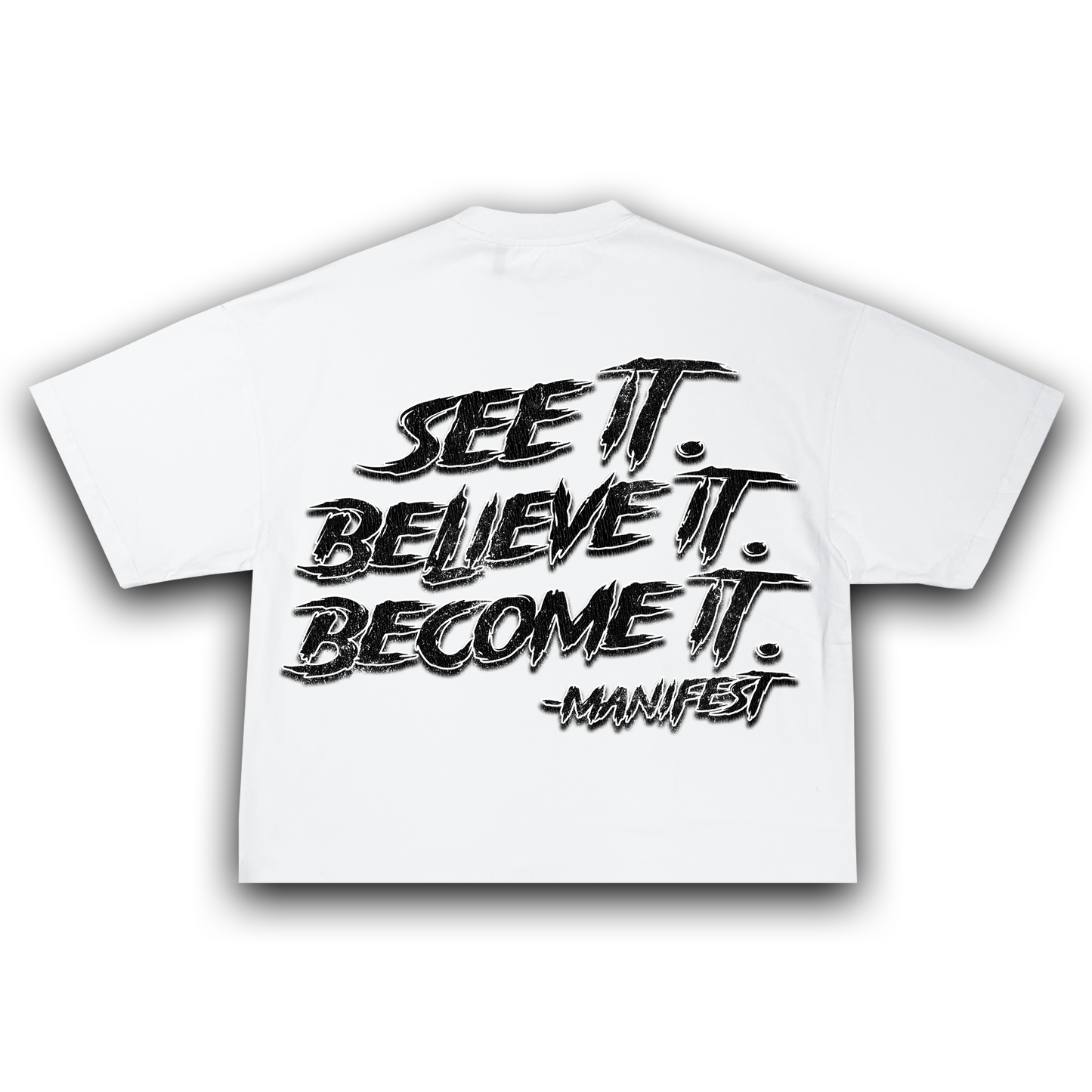 White Manifesting Visions Oversized Eye Tee